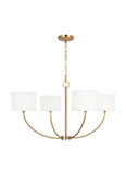 Mid. Chandeliers Drum Shade by Visual Comfort Studio ( 454 | KSC1034BBS Sawyer ) 
