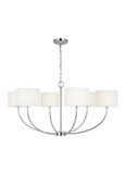 Mid. Chandeliers Drum Shade by Visual Comfort Studio ( 454 | KSC1046PN Sawyer ) 