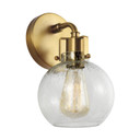 Sconces Single Glass by Visual Comfort Studio ( 454 | VS24401BBS Clara ) 
