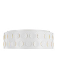 Flush Mounts Drum Shade by Visual Comfort Studio ( 454 | KSF1024MWT Dottie ) 