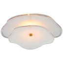 Flush Mounts Bowl Style by Visual Comfort Signature ( 268 | KS 2064SB-CRE Leighton ) 