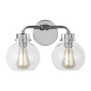 Bathroom Fixtures Two Lights by Visual Comfort Studio ( 454 | VS24402CH Clara ) 