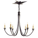 Mid. Chandeliers Candle by Visual Comfort Signature ( 268 | SC 5001BZ Venetian ) 