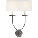 Sconces Double Candle by Visual Comfort Signature ( 268 | CHD 1612BZ-L Symmetric Twist ) 