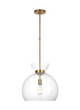 Pendants Glass Down by Visual Comfort Studio ( 454 | KSP1021BBSCG Londyn ) 