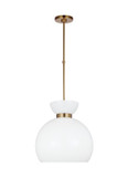 Pendants Glass Down by Visual Comfort Studio ( 454 | KSP1021BBSMG Londyn ) 