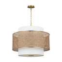 Mid. Chandeliers Drum Shade by Visual Comfort Studio ( 454 | KSP1043BBSBRTN Sawyer ) 