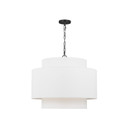 Pendants Drum Shade by Visual Comfort Studio ( 454 | KSP1043MBK Sawyer ) 