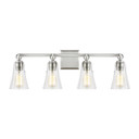 Bathroom Fixtures Four Lights by Visual Comfort Studio ( 454 | VS24704SN Monterro ) 