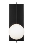 Sconces Single Glass by Visual Comfort Modern ( 182 | 700WSOBLB Orbel ) 
