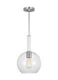 Pendants Glass Down by Visual Comfort Studio ( 454 | KSP1061PNGW Monroe ) 