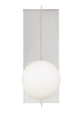 Sconces Single Glass by Visual Comfort Modern ( 182 | 700WSOBLNB-LED930 Orbel ) 