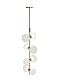 Mini Pendants Glass Down by Visual Comfort Modern ( 182 | 700MDP3GRS ModernRail ) 