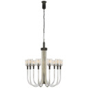 Mid. Chandeliers Glass Up by Visual Comfort Signature ( 268 | KW 5401CRB/BZ Reverie ) 