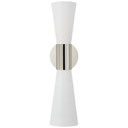 Sconces Double Candle by Visual Comfort Signature ( 268 | ARN 2009PN/WHT Clarkson ) 