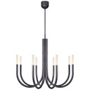 Mid. Chandeliers Glass Up by Visual Comfort Signature ( 268 | KW 5581BZ-EC Rousseau ) 