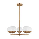 Mid. Chandeliers Glass Up by Visual Comfort Studio ( 454 | 3168105EN3-848 Alvin ) 