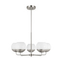 Mid. Chandeliers Glass Up by Visual Comfort Studio ( 454 | 3168105EN3-962 Alvin ) 