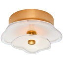 Flush Mounts Glass Down by Visual Comfort Signature ( 268 | KS 4063SB-CRE Leighton ) 