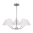 Mid. Chandeliers Glass Down by Visual Comfort Studio ( 454 | DJC1005BS Burke ) 