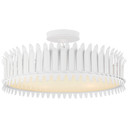 Semi-Flush Mts. Drum Shade by Visual Comfort Signature ( 268 | SK 4207PW Leslie ) 
