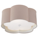 Flush Mounts Drum Shade by Visual Comfort Signature ( 268 | KS 4117PNK/WHT-FA Bryce ) 