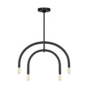 Mid. Chandeliers Candle by Visual Comfort Studio ( 454 | DJC1114MBK Hadden ) 
