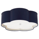 Flush Mounts Drum Shade by Visual Comfort Signature ( 268 | KS 4118NVY/WHT-FA Bryce ) 
