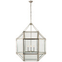 Foyer/Hall Lanterns Glass w/Frame by Visual Comfort Signature ( 268 | SK 5010PN-CG Morris ) 