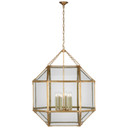 Foyer/Hall Lanterns Glass w/Frame by Visual Comfort Signature ( 268 | SK 5034GI-CG Morris ) 