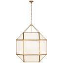 Foyer/Hall Lanterns Glass w/Frame by Visual Comfort Signature ( 268 | SK 5034GI-WG Morris ) 