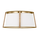 Flush Mounts Drum Shade by Visual Comfort Studio ( 454 | DJF1002SB Cortes ) 