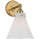 Sconces Single Candle by Visual Comfort Signature ( 268 | CHD 2527AB-WG Parkington ) 