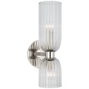 Sconces Double Glass by Visual Comfort Signature ( 268 | ARN 2500PN-CG Asalea ) 