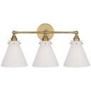 Bathroom Fixtures Three Lights by Visual Comfort Signature ( 268 | CHD 2529AB-WG Parkington ) 