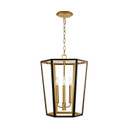 Foyer/Hall Lanterns Open Frame by Visual Comfort Studio ( 454 | AC1083MBKBBS Curt ) 