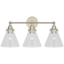 Bathroom Fixtures Three Lights by Visual Comfort Signature ( 268 | CHD 2529PN-CG Parkington ) 