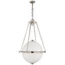 Foyer/Hall Lanterns Glass w/Frame by Visual Comfort Signature ( 268 | CHC 2135PN-WG Modern Globe ) 