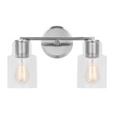 Bathroom Fixtures Two Lights by Visual Comfort Studio ( 454 | DJV1002CH Sayward ) 