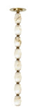 Mini Pendants Glass Down by Visual Comfort Modern ( 182 | SLPD55027ALBHABR Collier ) 