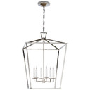 Foyer/Hall Lanterns Open Frame by Visual Comfort Signature ( 268 | CHC 2176PN Darlana ) 
