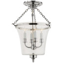 Semi-Flush Mts. Bowl Style by Visual Comfort Signature ( 268 | CHC 2209PN Sussex Bell Jar ) 