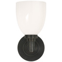 Sconces Single Glass by Visual Comfort Signature ( 268 | SL 2841BZ-WG Wilton ) 