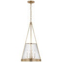 Foyer/Hall Lanterns Glass w/Frame by Visual Comfort Signature ( 268 | MF 5181SB-CG Reese ) 