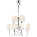 Mid. Chandeliers Candle by Visual Comfort Signature ( 268 | TOB 5010PN-L Reed ) 