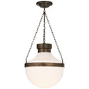 Foyer/Hall Lanterns Glass w/Frame by Visual Comfort Signature ( 268 | MS 5030ABV-WG Modern Schoolhouse ) 