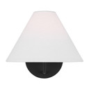 Sconces Single Candle by Visual Comfort Studio ( 454 | DJW1001MBK Burke ) 
