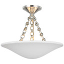 Semi-Flush Mts. Bowl Style by Visual Comfort Signature ( 268 | ARN 4425PN-PW Mollino ) 