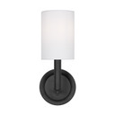 Sconces Single Candle by Visual Comfort Studio ( 454 | DJW1051MBK Egmont ) 