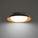 Flush Mounts Glass Down by W.A.C. Lighting ( 34 | FM-49118-BK/GO Taurus ) 